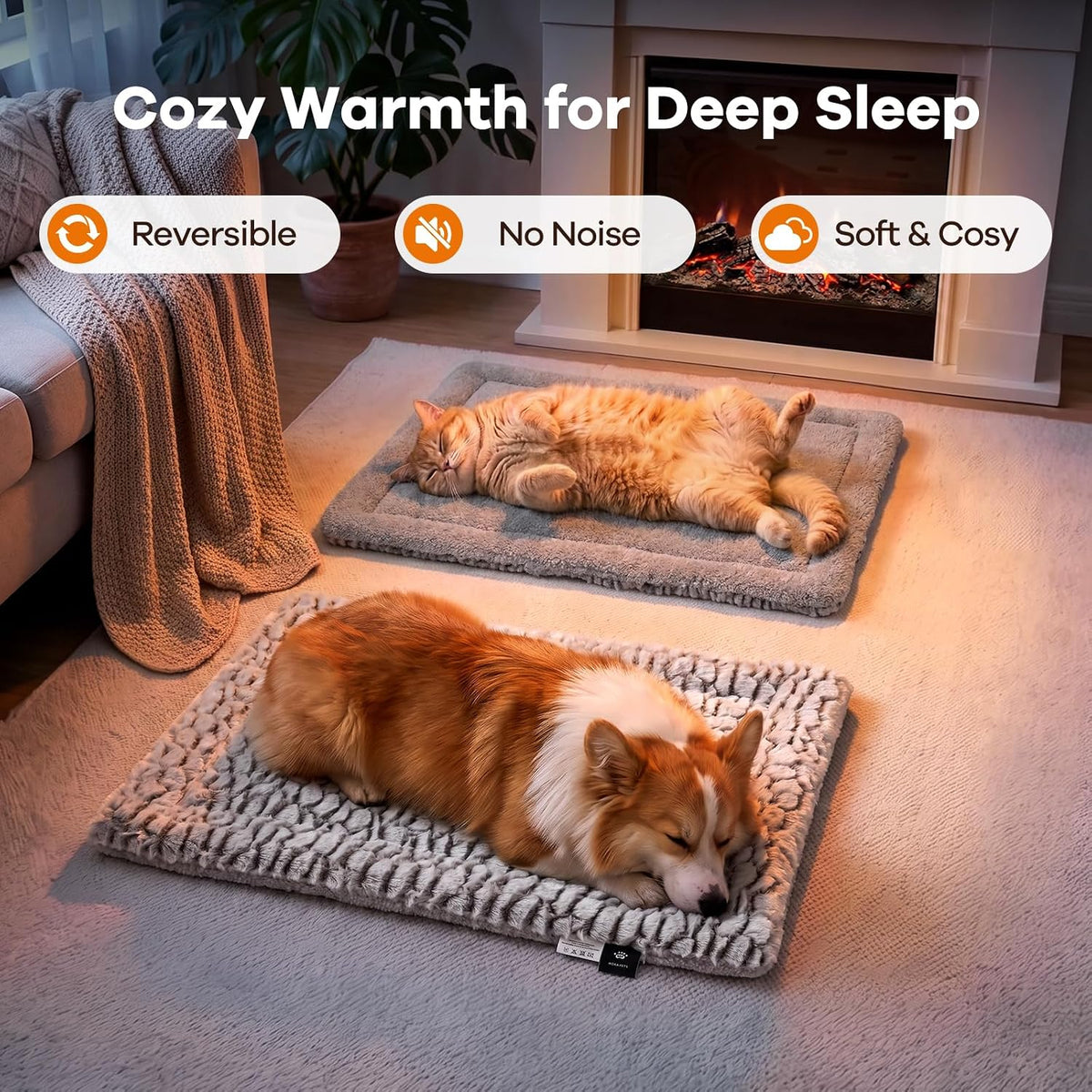 Mora Pets Self Warming Cat Bed Self Heating Cat Pad Pet Mat Indoor Outdoor