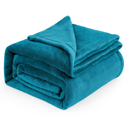 Bedsure GentleSoft Fleece Blanket Twin Size Grey - 300GSM Lightweight Plush Fuzzy Cozy Soft Warm Blanket for Bed, Sofa, Couch, Travel, Camping, 60x80 inches