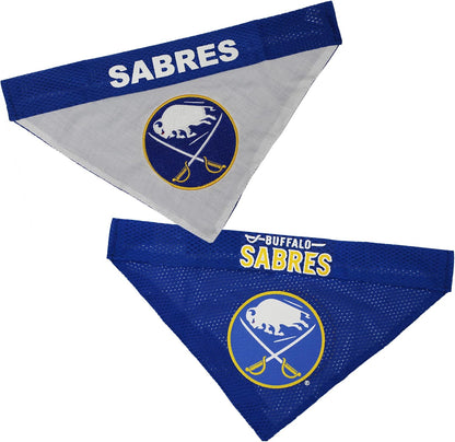 NHL Buffalo Sabres Bandana for Dogs & Cats, Small/Medium. - Cute & Stylish Bandana! The Perfect Hockey Fan Scarf Bandana, Great for Birthdays Or Any Party!