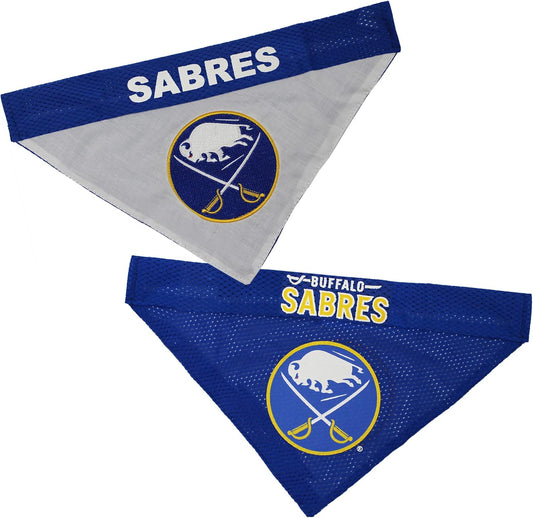 NHL Buffalo Sabres Bandana for Dogs & Cats, Small/Medium. - Cute & Stylish Bandana! The Perfect Hockey Fan Scarf Bandana, Great for Birthdays Or Any Party!