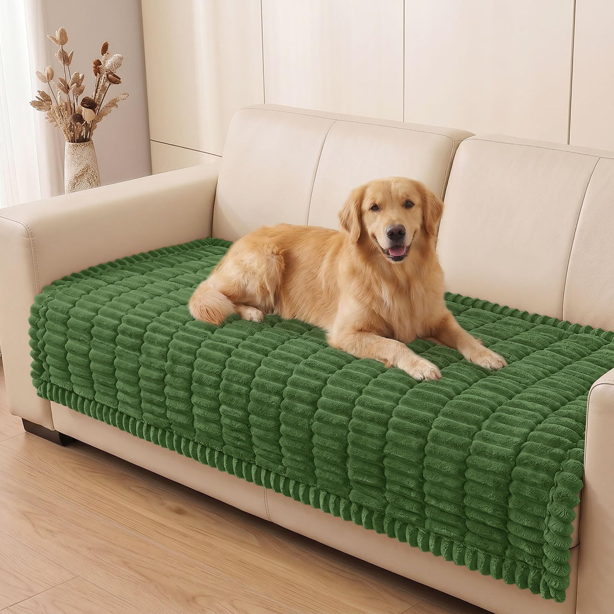 Smiry Couch Cover for Dogs, Non Slip Washable Sofa Protector for Pets