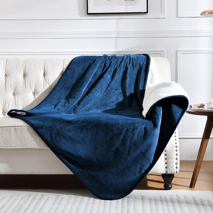 Soft Waterproof Blanket for Bed Couch Sofa, Grey, 50x60 inches