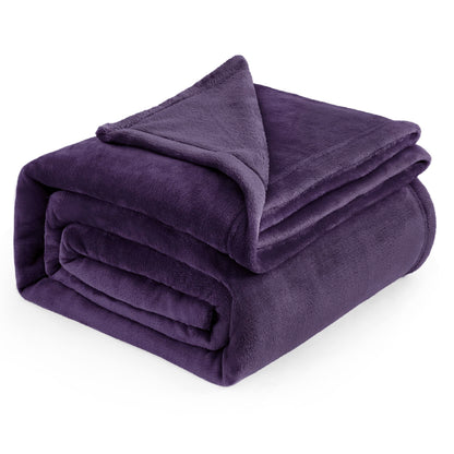 Bedsure GentleSoft Fleece Blanket Twin Size Grey - 300GSM Lightweight Plush Fuzzy Cozy Soft Warm Blanket for Bed, Sofa, Couch, Travel, Camping, 60x80 inches