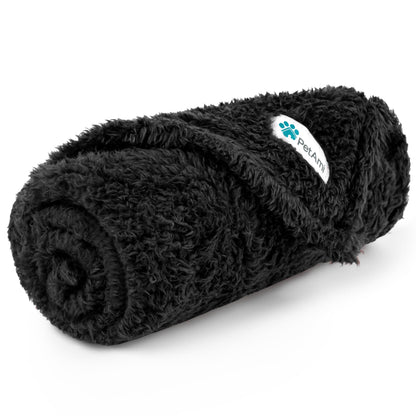 PetAmi Soft Plush Sherpa Dog Blanket for Pet Cat, Medium 29x40, Dusty Blue