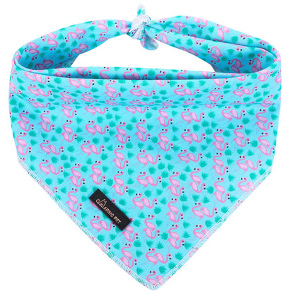 ARING PET Summer Dog Bandana-Cute Blue Dog Bandanas, Comfortable Pet Scarf Dogs Triangle Bibs for Small to Large Boy Girl Dogs and Cats