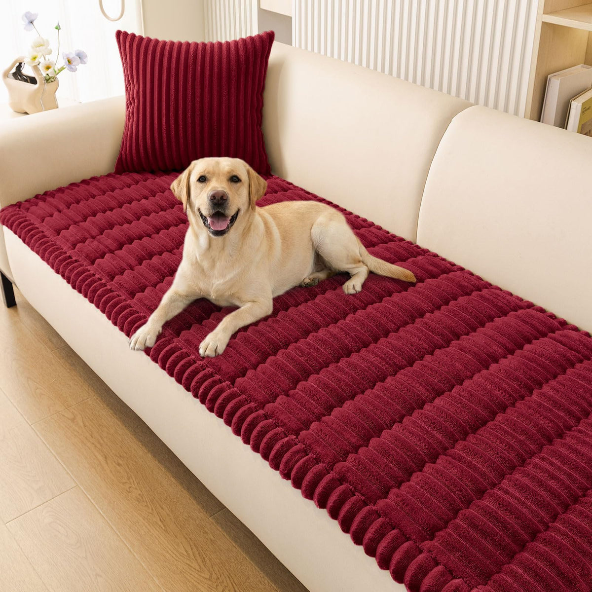 Smiry Couch Cover for Dogs, Non Slip Washable Sofa Protector for Pets