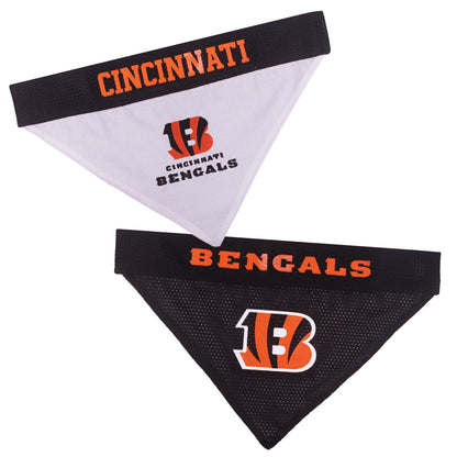 Pets First NFL DOG BANDANA - PHILADELPHIA EAGLES REVERSIBLE PET BANDANA. 2 Sided Sports Bandana with a PREMIUM Embroidery TEAM LOGO, Small/Medium. - 2 Sizes & 32 NFL Teams available, PHL-3217-S-M
