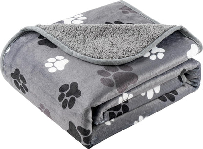 Waterproof Dog Blankets for Large Dogs 50"x60" Dark Grey