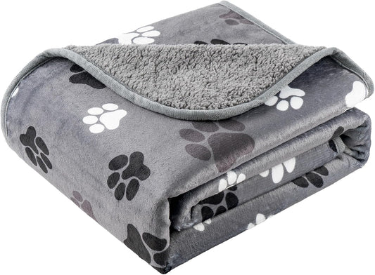 Waterproof Dog Blankets for Large Dogs 50"x60" Dark Grey