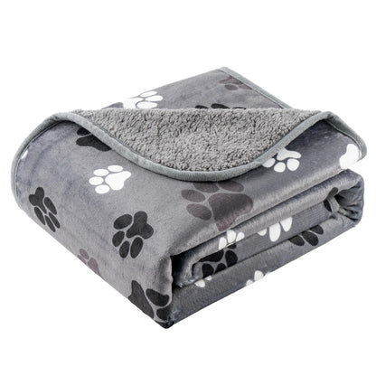 Waterproof Dog Blankets for Large Dogs 50"x60" Dark Grey