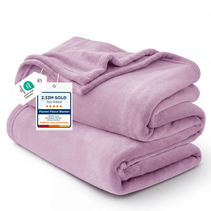 Bedsure GentleSoft Fleece Blanket Twin Size Grey - 300GSM Lightweight Plush Fuzzy Cozy Soft Warm Blanket for Bed, Sofa, Couch, Travel, Camping, 60x80 inches