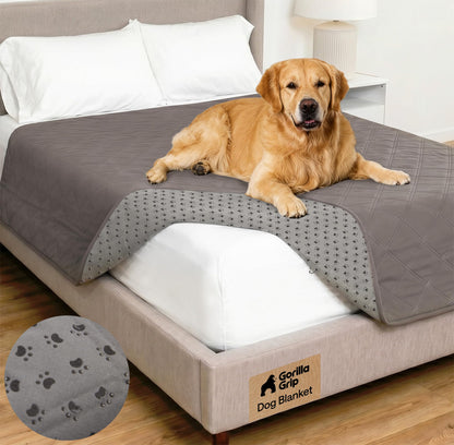 GORILLA GRIP® Waterproof Dog Blanket, Couch Cover for Dogs, 82x102 Charcoal