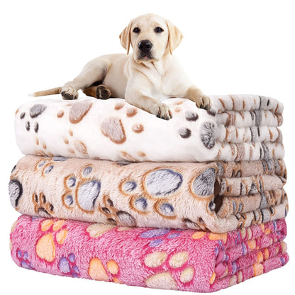 Rezutan Blanket for Large Dogs & Cats Soft Reversible Cute Paw 40"x31"