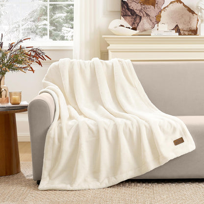 COZY KISS Waterproof Pet Blanket for Large Dog & Cat, 30x40 inch Cream