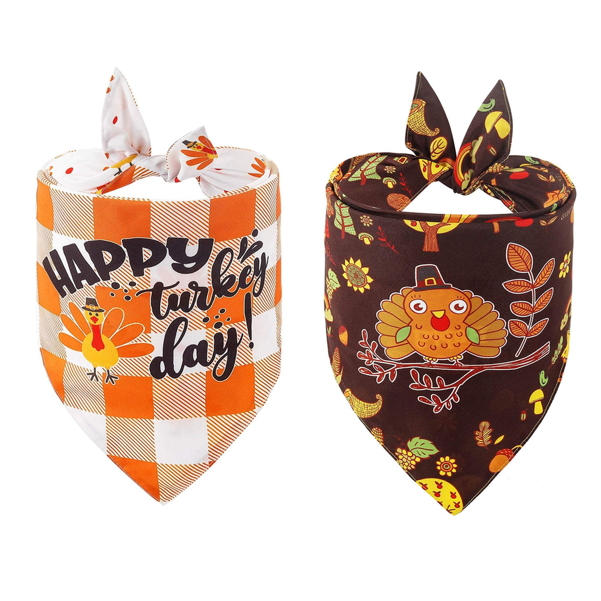 ADOGGYGO Rainbow Dog Bandana, 2 Pack Pride Bandana for Dogs, X-Large