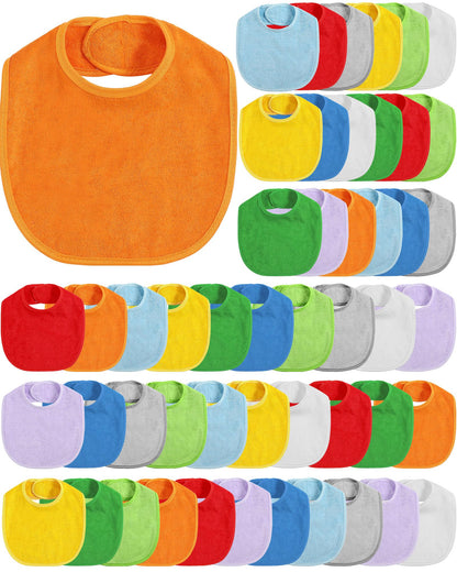 JaGely 30 Pcs Muslin Baby Bibs for Boys