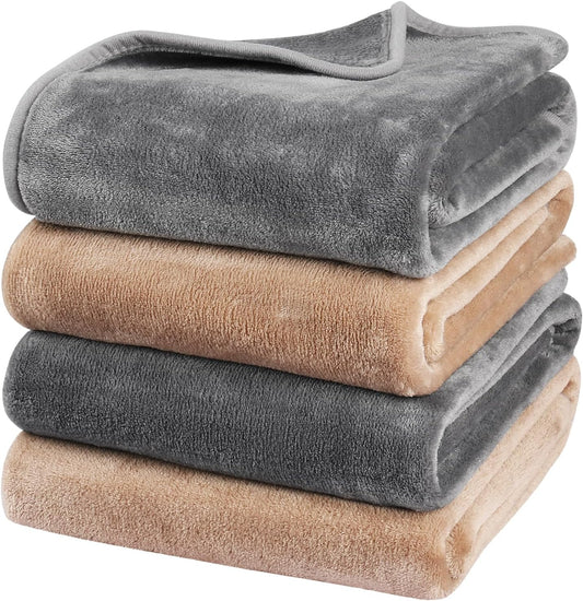 Onarway Dog Blanket Washable for Puppy: 4 Packs Dog Blankets 28”x20”