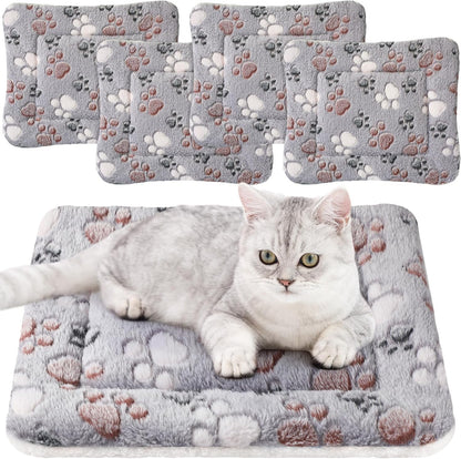 Tuanse 4 Pack Soft Pet Bed Mat Small Dog Crate Fleece