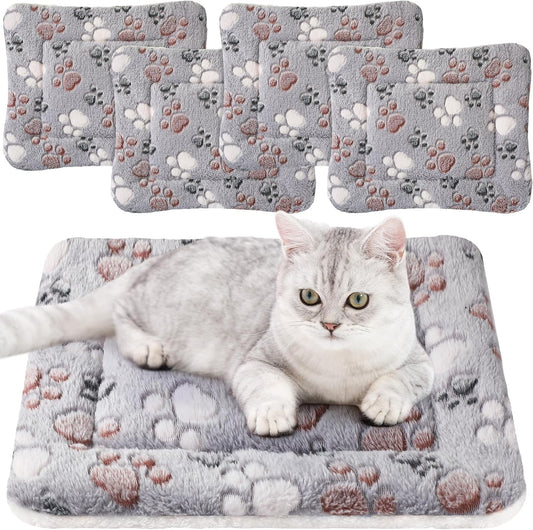 Tuanse 4 Pack Soft Pet Bed Mat Small Dog Crate Fleece