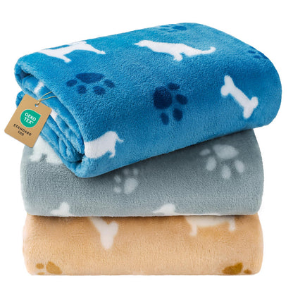 Luciphia 3 Pack Cute Cat Blankets Cozy Small Throw for Pet Puppy,23"x16"