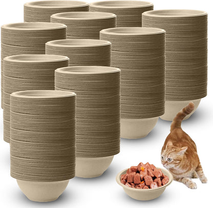 Disposable Pet Food Bowls, 200pcs Pet Disposable Feeding Bowls