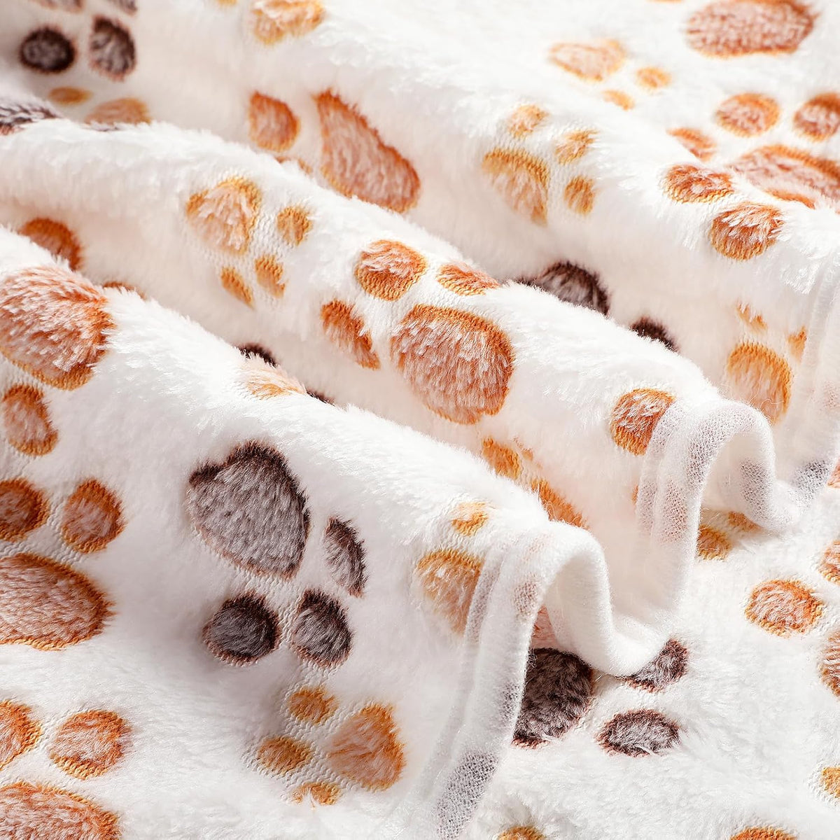 Tegeme 12 Pcs Puppy Blanket for Cat, 30 x 20 Inch White