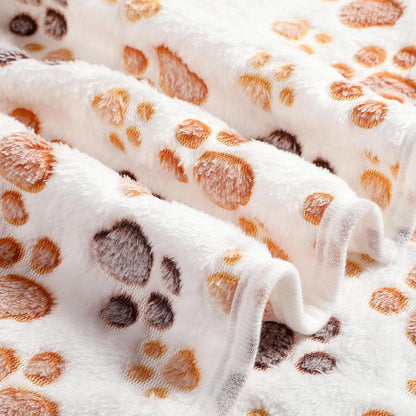 Tegeme 12 Pcs Puppy Blanket for Cat, 30 x 20 Inch White