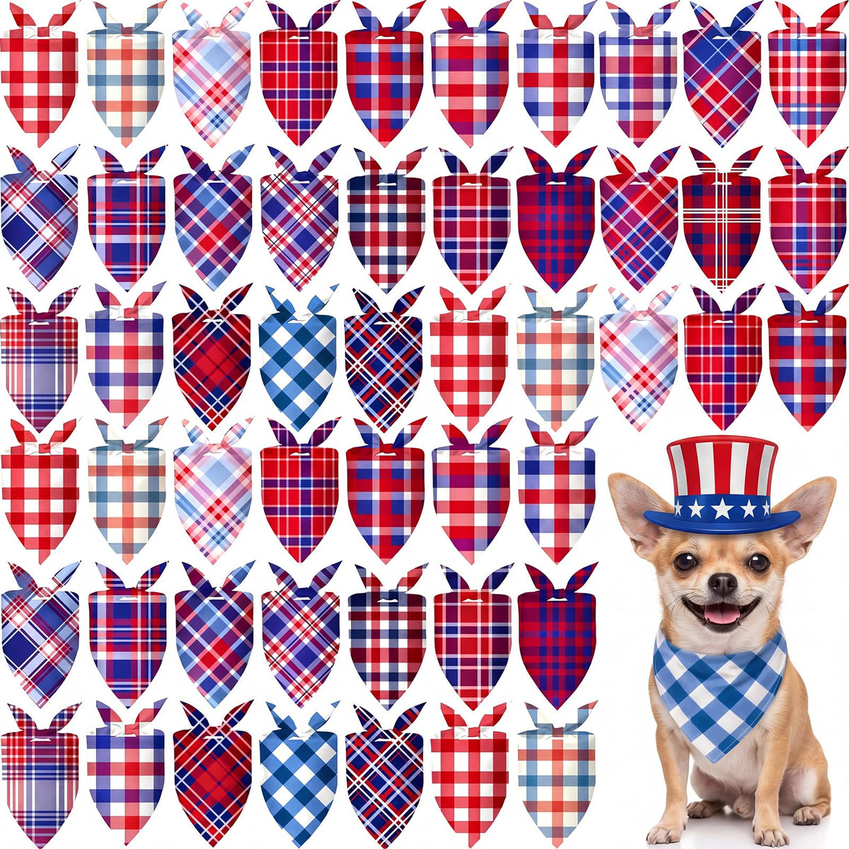 Abbylike 50 Pcs Halloween Dog Bandanas Bulk, Pumpkin Ghost Bat Skull