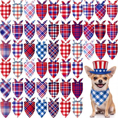 Abbylike 50 Pcs Halloween Dog Bandanas Bulk, Pumpkin Ghost Bat Skull