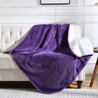 Soft Waterproof Blanket for Bed Couch Sofa, Grey, 50x60 inches