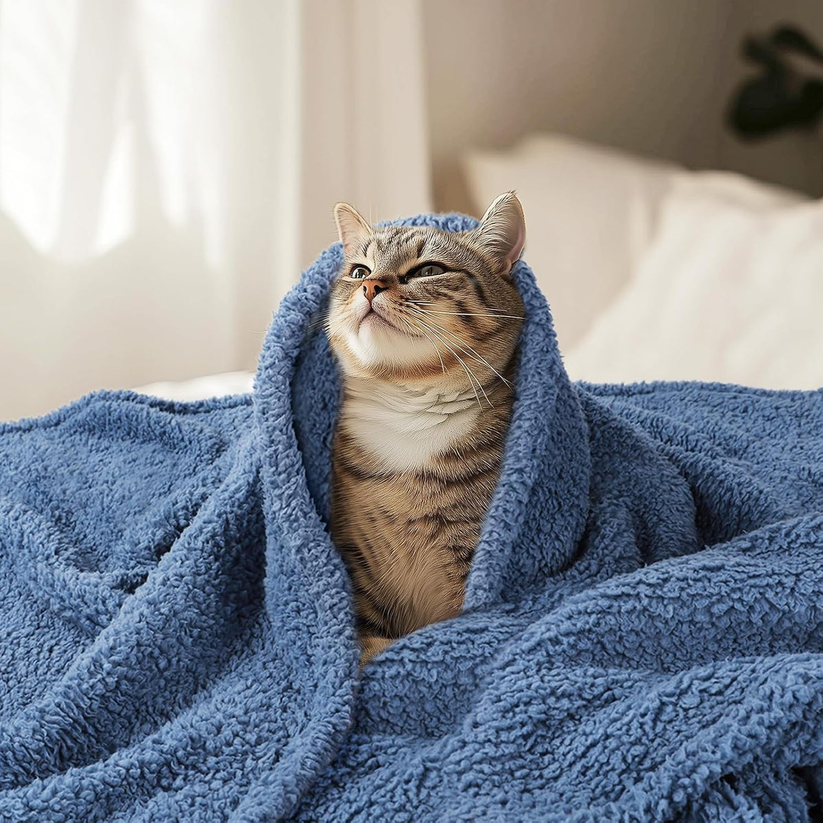 Luciphia Ultra Soft Sherpa Fleece Dog Puppy Cat Blanket for Small Pets