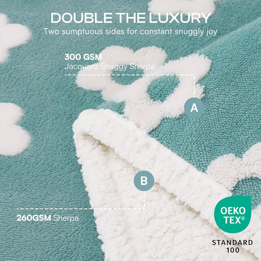 Luciphia Waterproof Dog Blanket for Small Dogs Cats Soft Reversible Fleece