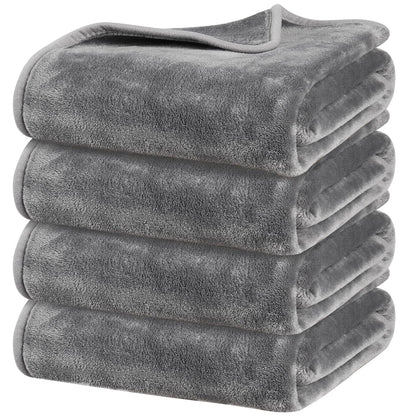 Onarway Dog Blanket Washable for Puppy: 4 Packs Dog Blankets 40”x28”