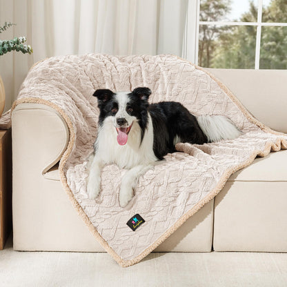 Luciphia Waterproof Blanket for Twin Bed Reversible Fleece Couch Cover