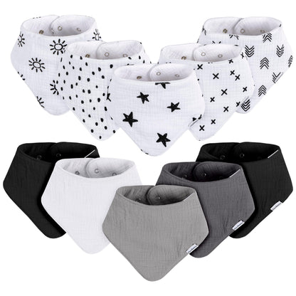 Gerber Baby Boys & Girls Muslin Bandana Bibs