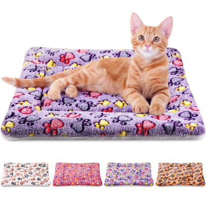 Tuanse 4 Pack Soft Pet Bed Mat Small Dog Crate Fleece