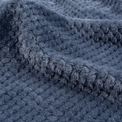 Warm Soft Fuzzy Dog or Cat Blanket, Plush Fleece Throws for Puppy, Kitten, Medium, Large Dogs - Blue (M/32" x 40")