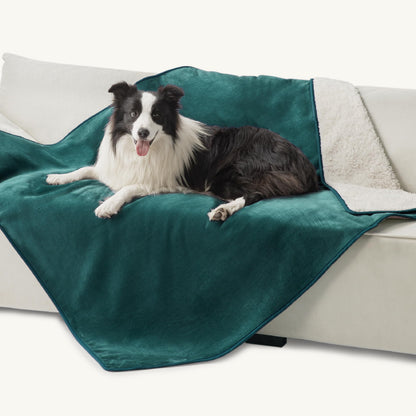 Bedsure Waterproof Dog Blankets for Large Dogs Sherpa Fleece Throw, 40X50