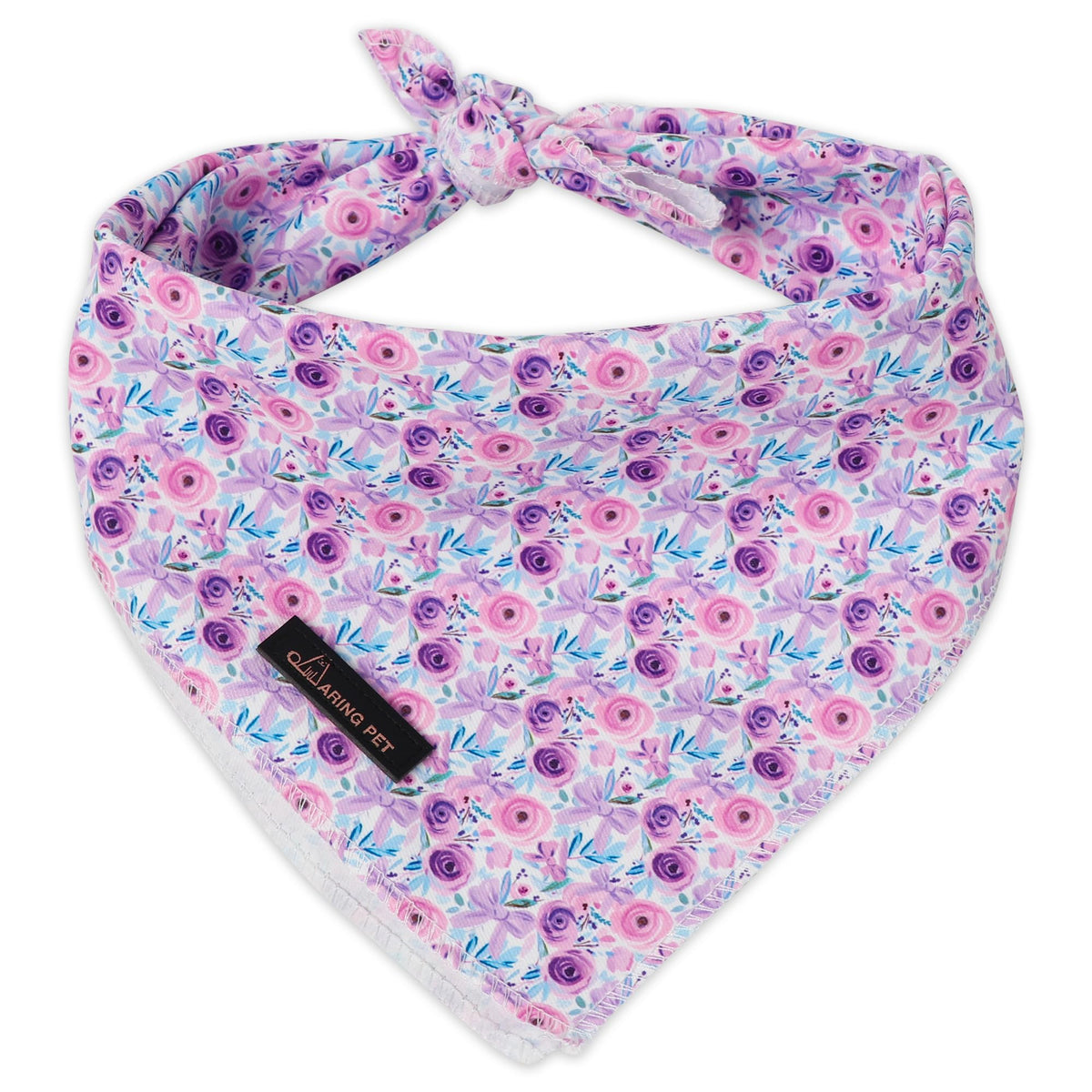 ARING PET Summer Dog Bandana-Cute Blue Dog Bandanas, Comfortable Pet Scarf Dogs Triangle Bibs for Small to Large Boy Girl Dogs and Cats