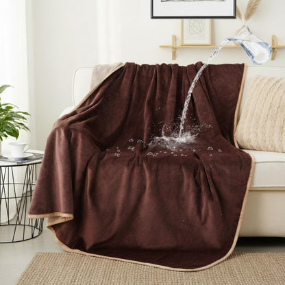 Waterproof Dog Blankets for Large Dogs 50"x60" Dark Grey