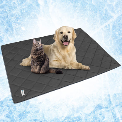 PetAmi Cooling Dog Blanket Lightweight Soft for Large Pet Cat, 40x60 Navy