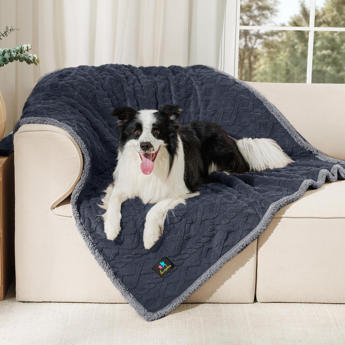 Luciphia Waterproof Blanket for Twin Bed Reversible Fleece Couch Cover