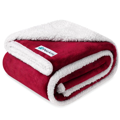 PetAmi Waterproof Dog Blanket for Large Dog Cat Pet, 60x80, Grey Sherpa