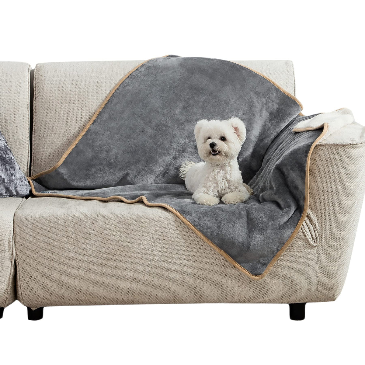 Bedsure Waterproof Dog Blankets for Small Dogs Soft Cat Blanket Warm,25X35