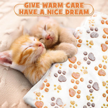 Tegeme 12 Pcs Puppy Blanket for Cat, 30 x 20 Inch White