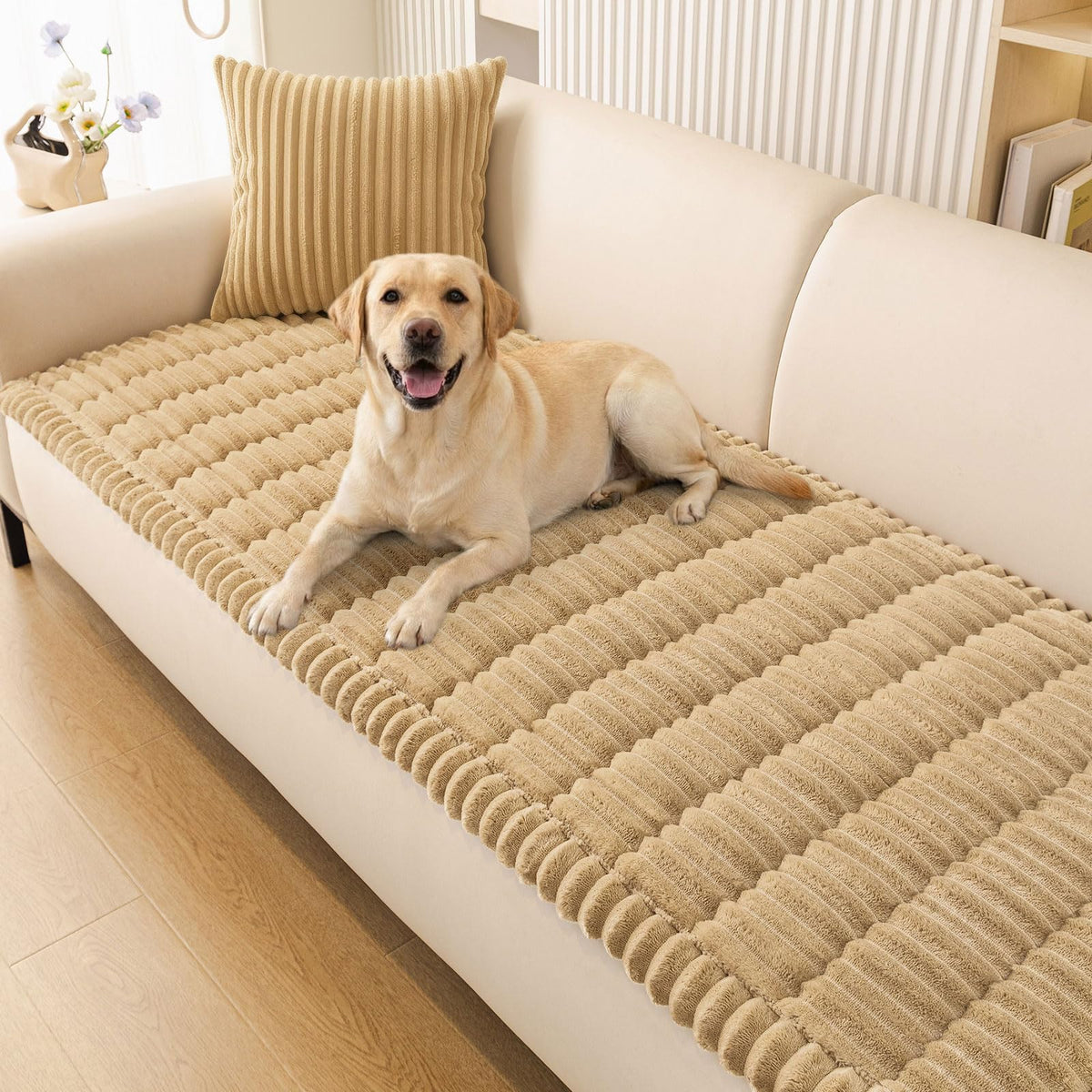 Smiry Couch Cover for Dogs, Non Slip Washable Sofa Protector for Pets