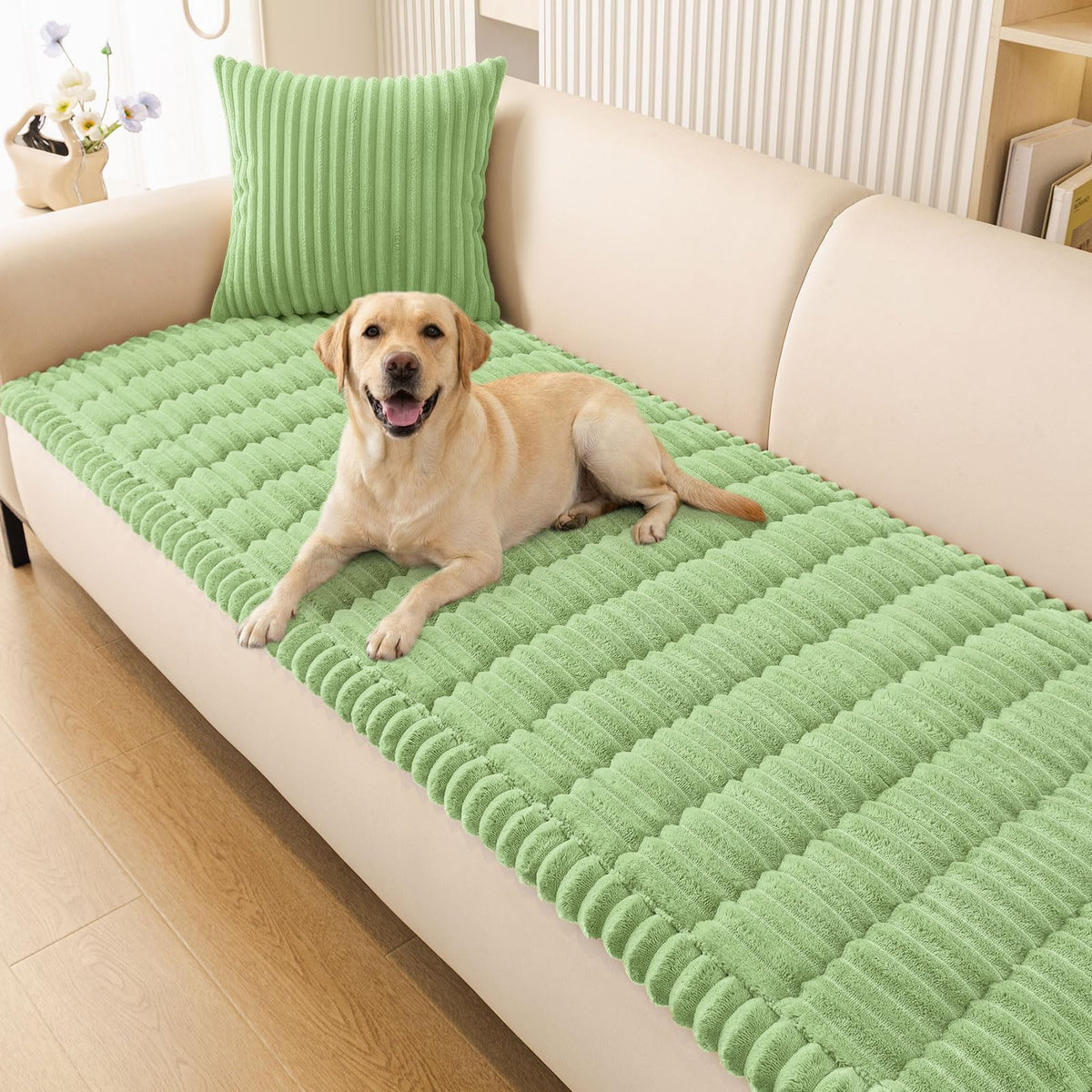 Smiry Couch Cover for Dogs, Non Slip Washable Sofa Protector for Pets
