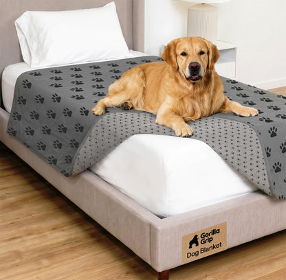 GORILLA GRIP® Waterproof Dog Blanket, Couch Cover for Dogs, 82x102 Charcoal