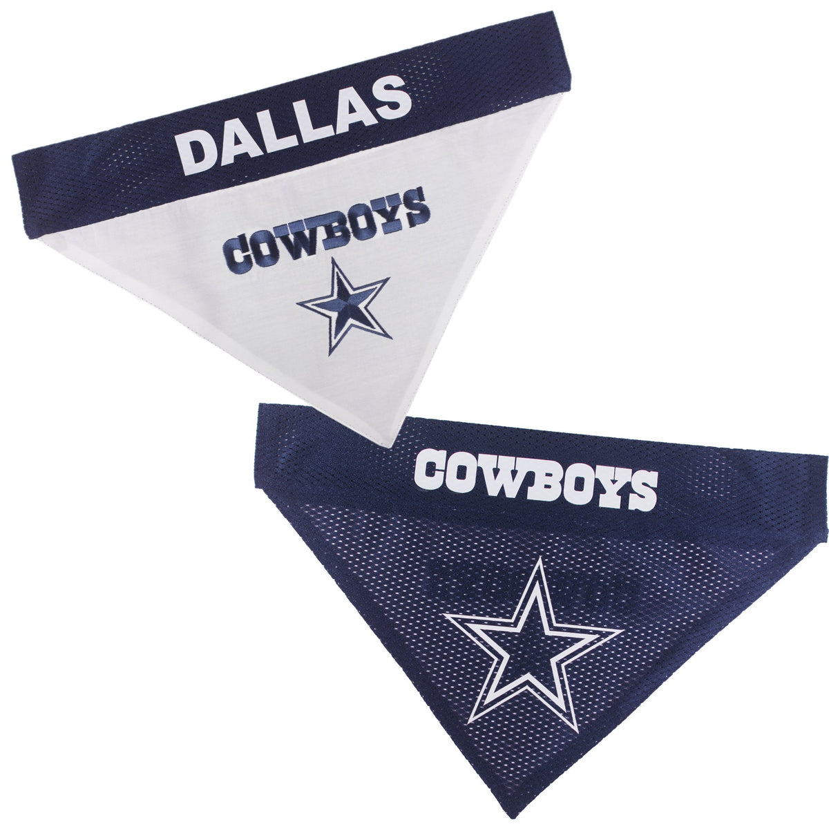 Pets First NFL DOG BANDANA - PHILADELPHIA EAGLES REVERSIBLE PET BANDANA. 2 Sided Sports Bandana with a PREMIUM Embroidery TEAM LOGO, Small/Medium. - 2 Sizes & 32 NFL Teams available, PHL-3217-S-M