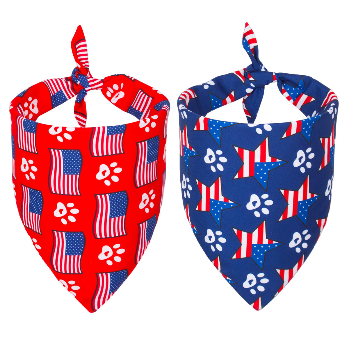 ADOGGYGO Rainbow Dog Bandana, 2 Pack Pride Bandana for Dogs, X-Large